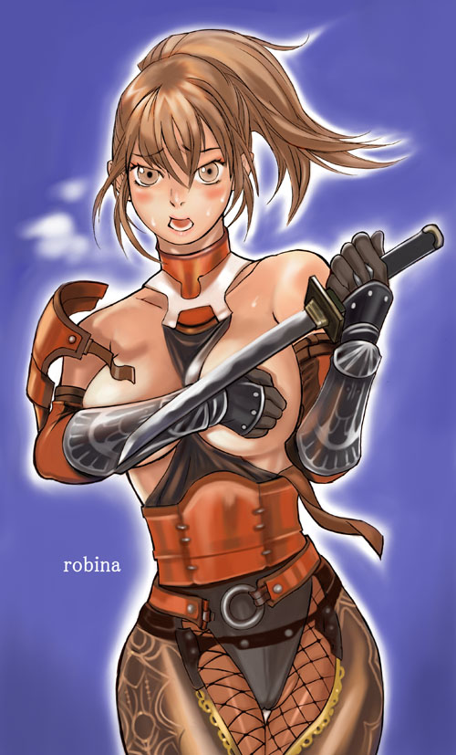 adventurer and ninja (final fantasy and 1 more) drawn by robina