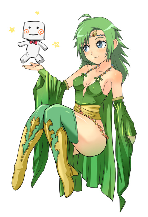 rydia and whyt (final fantasy and 1 more) drawn by baanin