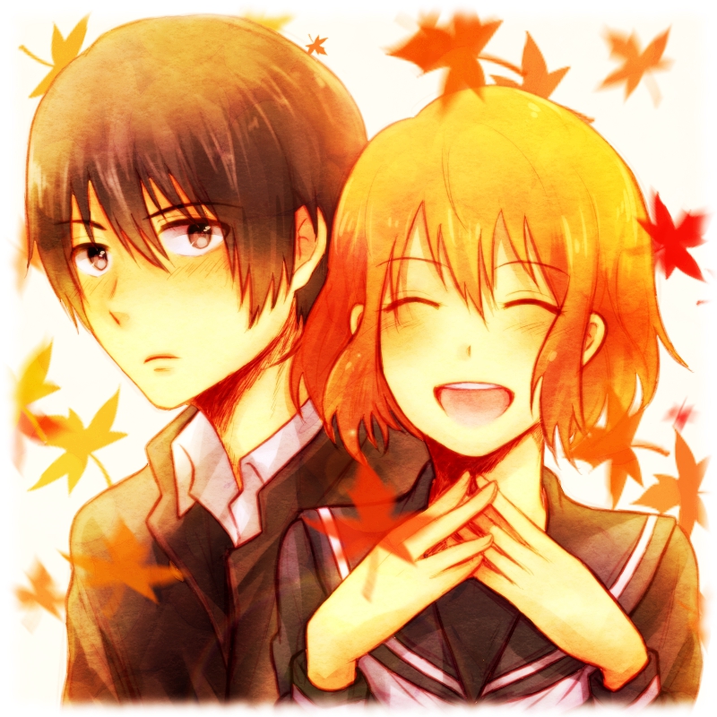 saeki makoto and kamio satoru (gingitsune) drawn by 3310suzuka