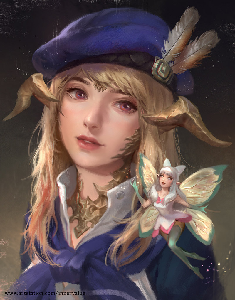 warrior of light, scholar, and eos (final fantasy and 1 more) drawn by maerel_hibadita