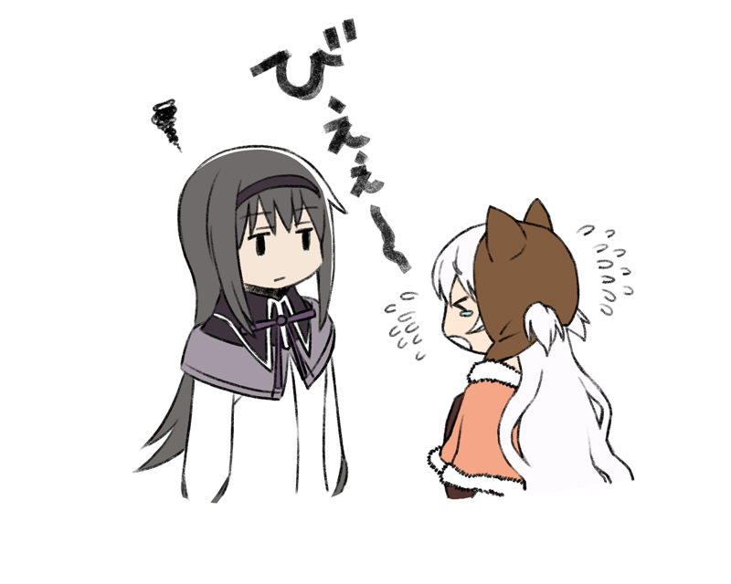 akemi homura and momoe nagisa (mahou shoujo madoka magica and 1 more) drawn by oda_takayuki