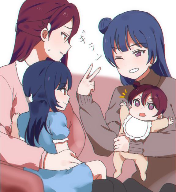 tsushima yoshiko and sakurauchi riko (love live! and 1 more) drawn by sellel