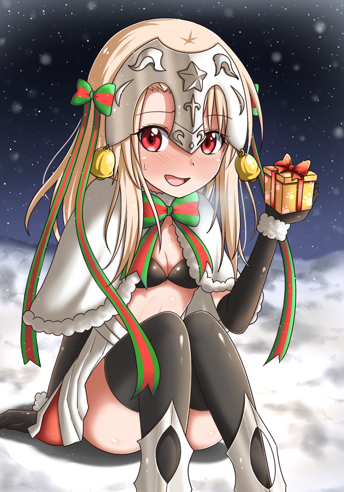 illyasviel von einzbern and jeanne d'arc alter santa lily (fate and 2 more) drawn by the_dark