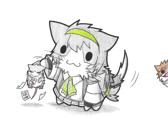 admiral, inazuma, non-human admiral, yamagumo, and plasma-chan (kantai collection) drawn by neko_kyo