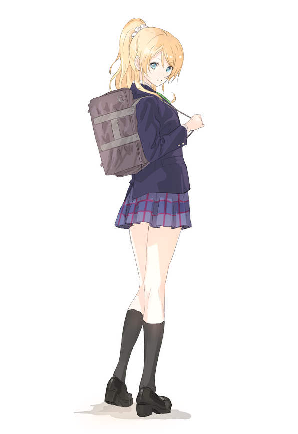 ayase eli (love live! and 1 more) drawn by kotarou_(rakugaki_shirushi)