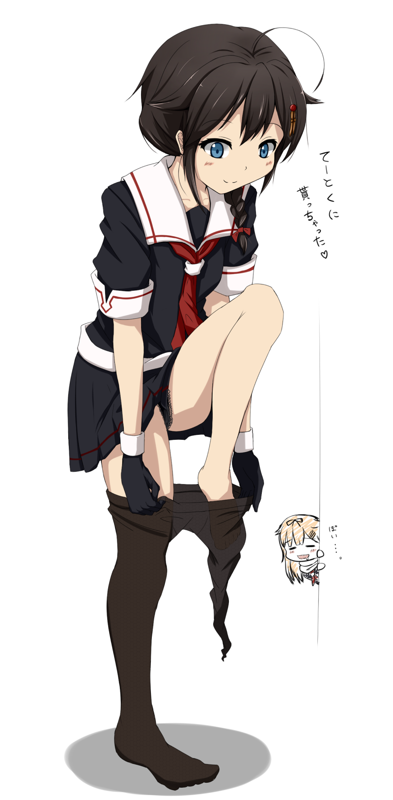 shigure, yuudachi, shigure kai ni, and yuudachi kai ni (kantai collection) drawn by zayaku_(zayakuzazai)