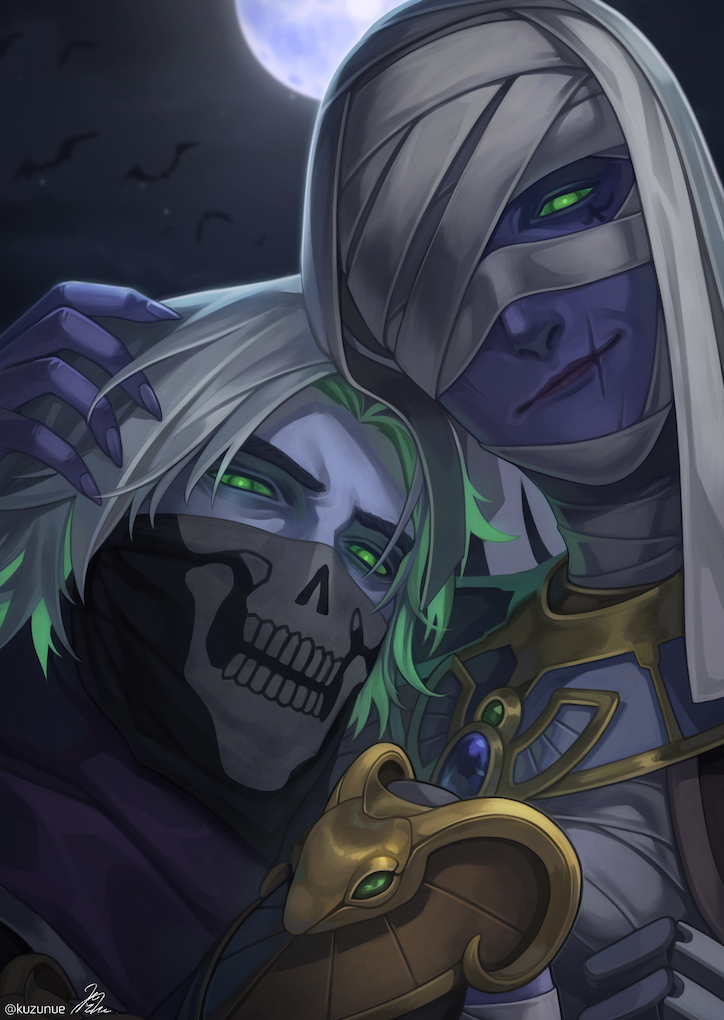cassidy, ana, mummy ana, and undead cassidy (overwatch and 1 more) drawn by kuzunue