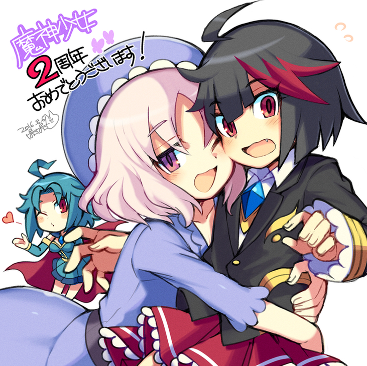 aru, klinsy, and blad (majin shoujo and 1 more) drawn by iroyopon