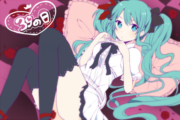 hatsune miku (vocaloid and 1 more) drawn by komine