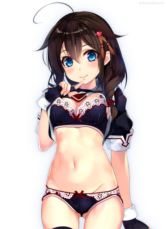 shigure and shigure kai ni (kantai collection) drawn by shirokitsune