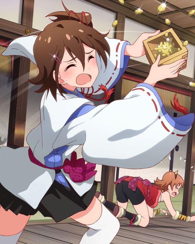 kasuga mirai and yabuki kana (idolmaster and 1 more)