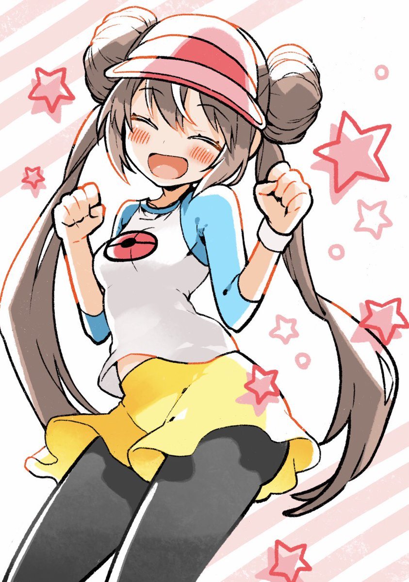 rosa (pokemon and 1 more) drawn by kashi-k