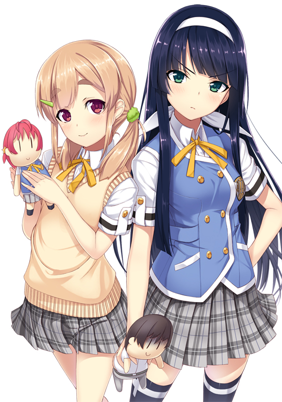 hinata kyouko, mitsurogi rinze, kusano komugi, and hinata asuta (joshi mote na imouto to junan na ore) drawn by gin_(ginshari)