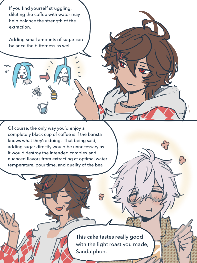 sandalphon, lyria, and lucifer (granblue fantasy) drawn by wahoosandalphon