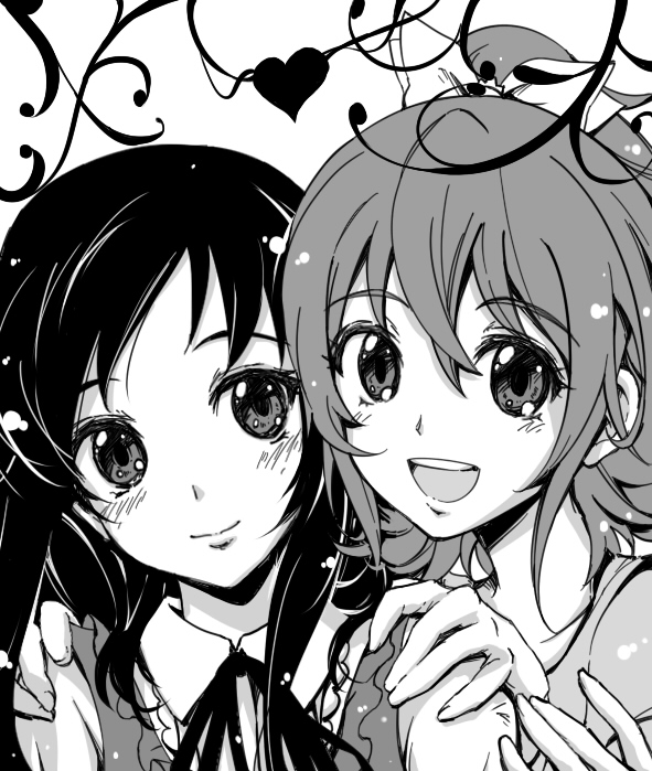 hishikawa rikka and aida mana (precure and 1 more) drawn by ploki