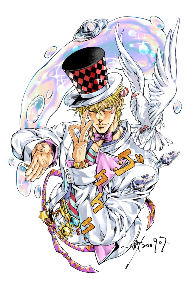 caesar anthonio zeppeli (jojo no kimyou na bouken and 1 more) drawn by sashiyu