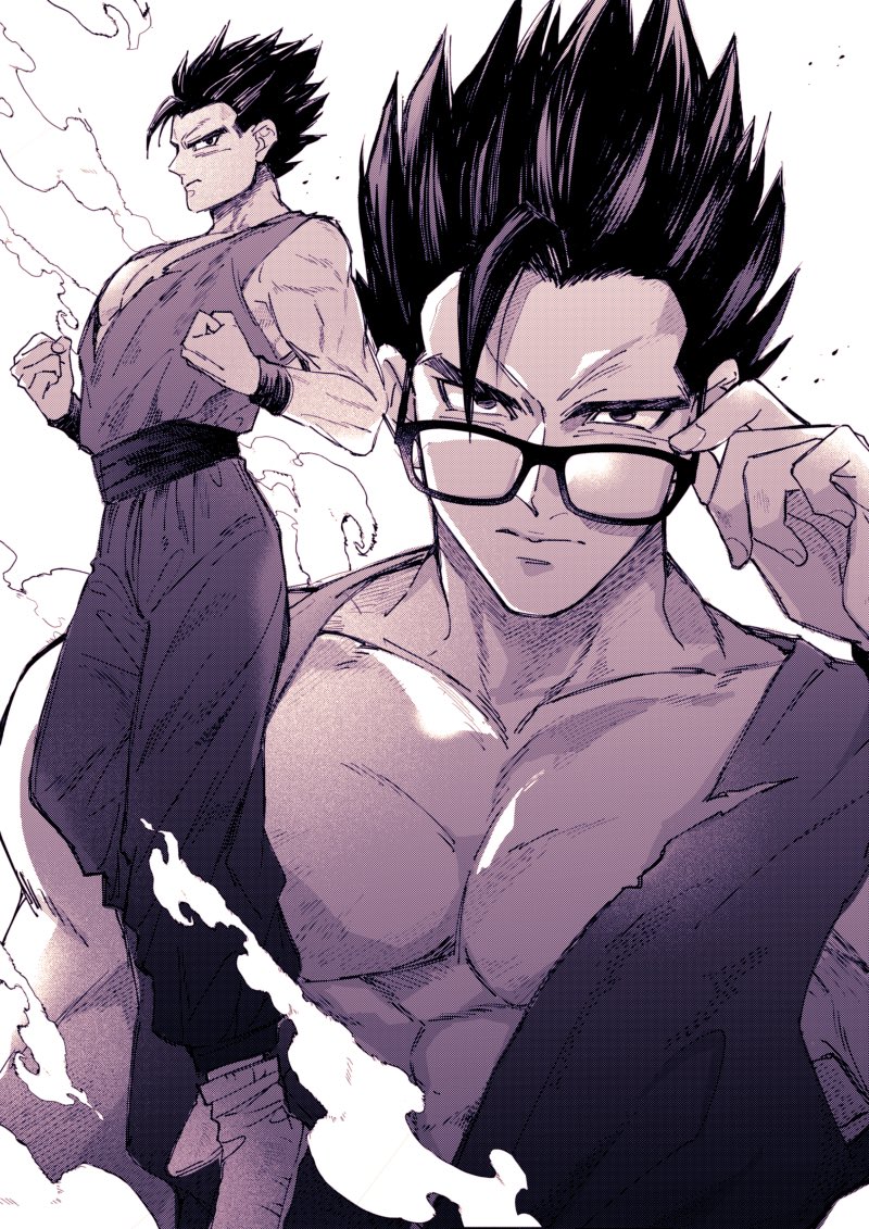 son gohan (dragon ball and 2 more) drawn by moza00
