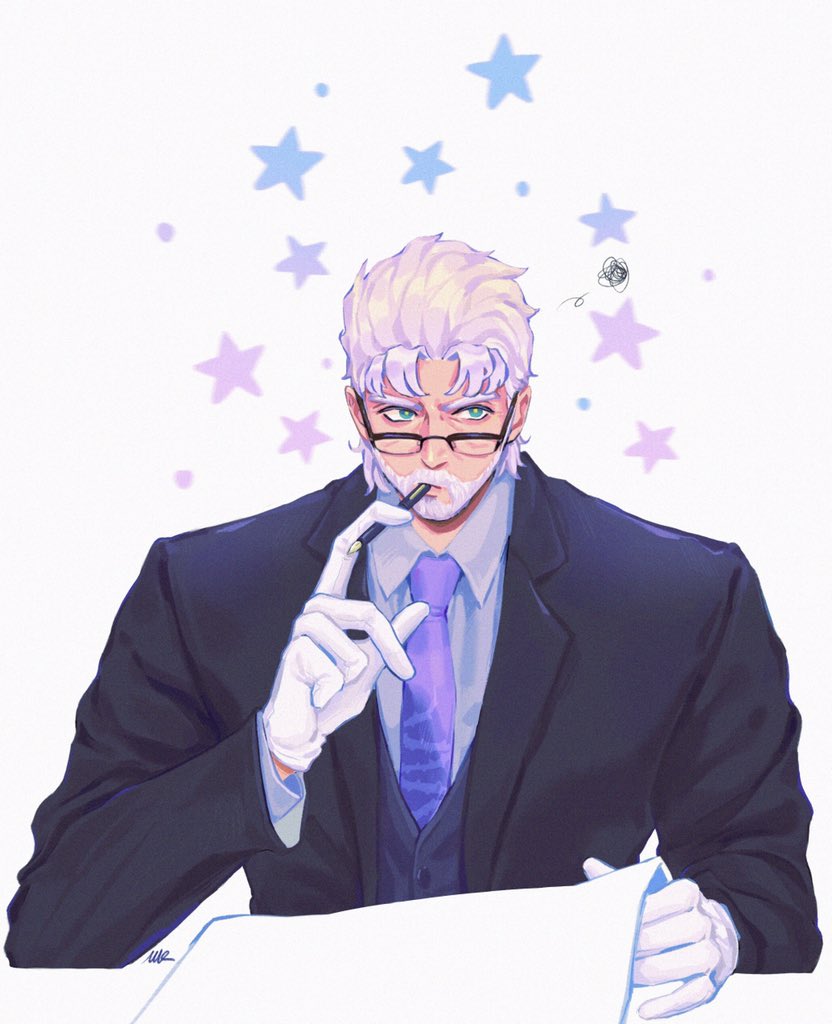 joseph joestar (jojo no kimyou na bouken and 1 more) drawn by vamos_mk