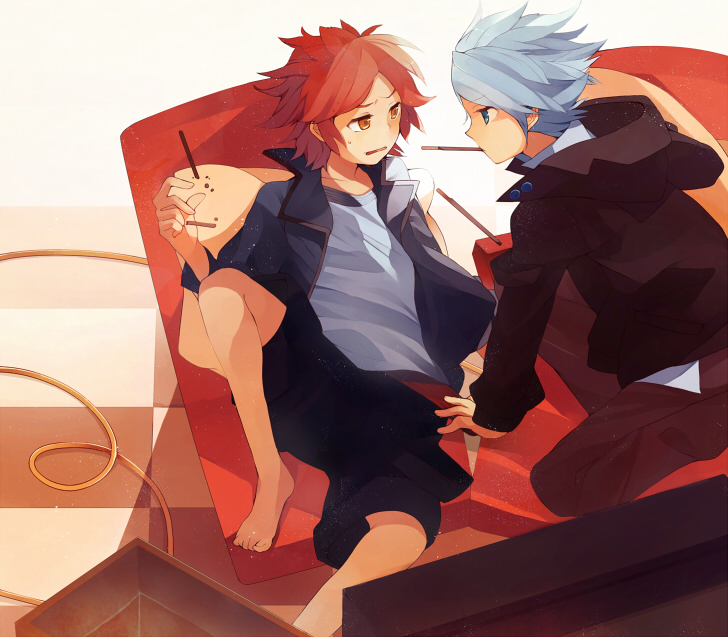 nagumo haruya and suzuno fuusuke (inazuma eleven) drawn by hinata_(hinata123)