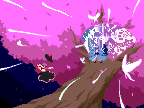 saigyouji yuyuko and nagae iku (touhou) drawn by daime_fusonzai
