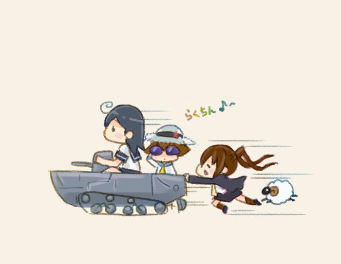 ushio, yukikaze, fumizuki, and fumizuki kai ni (kantai collection) drawn by saiguchi_otoufu