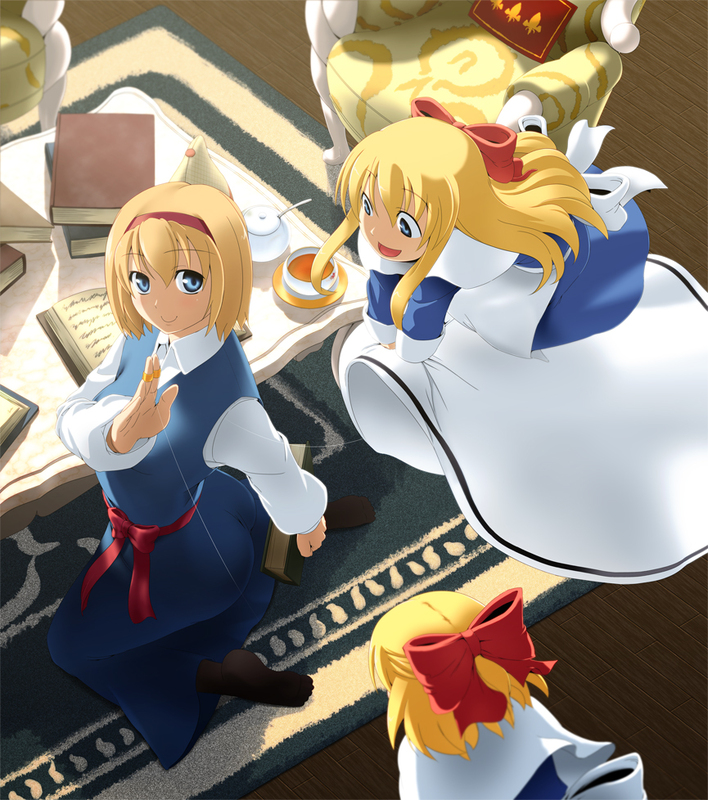 alice margatroid and shanghai doll (touhou) drawn by chu_(chu_chu3)