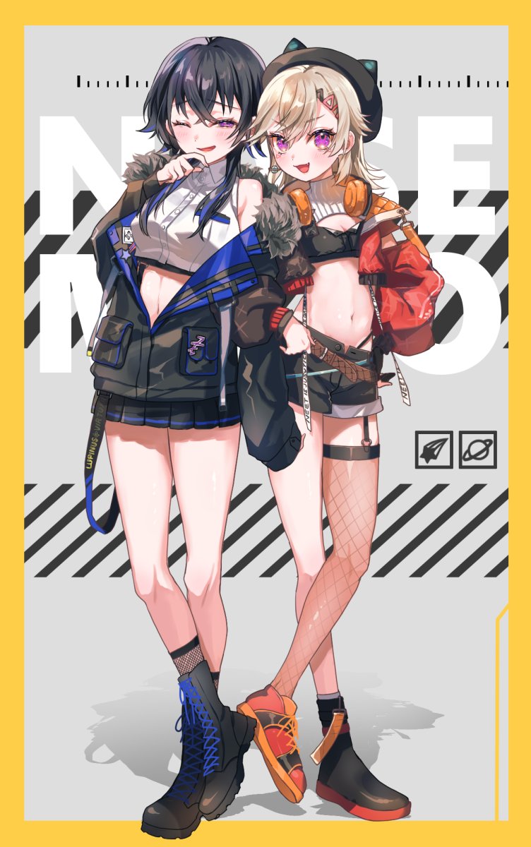 ichinose uruha and komori met (vspo!) drawn by kokkovvv