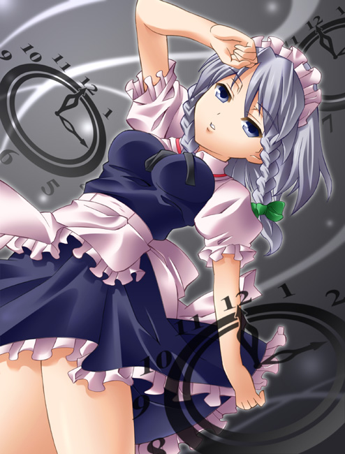 izayoi sakuya (touhou) drawn by ibuki_mana