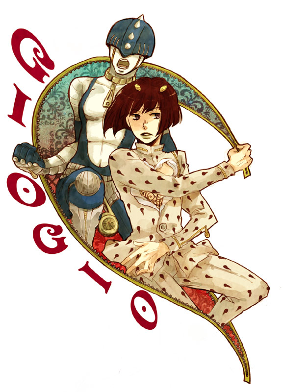 bruno bucciarati and sticky fingers (jojo no kimyou na bouken and 1 more) drawn by yoki_(yotosekka)