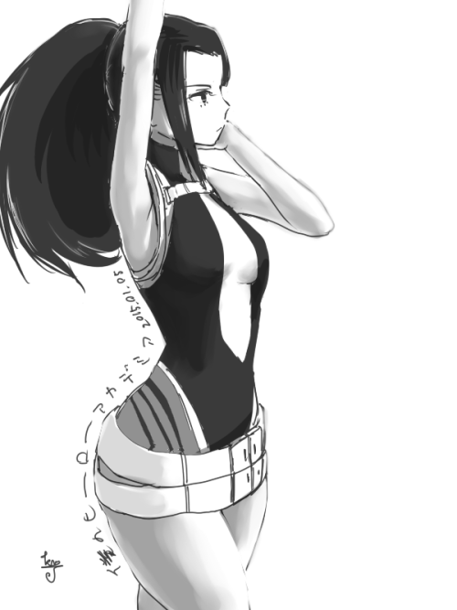 yaoyorozu momo (boku no hero academia) drawn by kumada_janbo