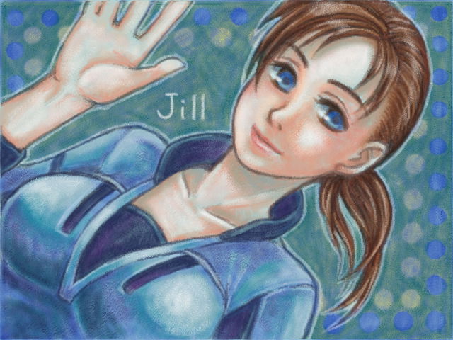 jill valentine (resident evil and 1 more) drawn by kikimimi_612
