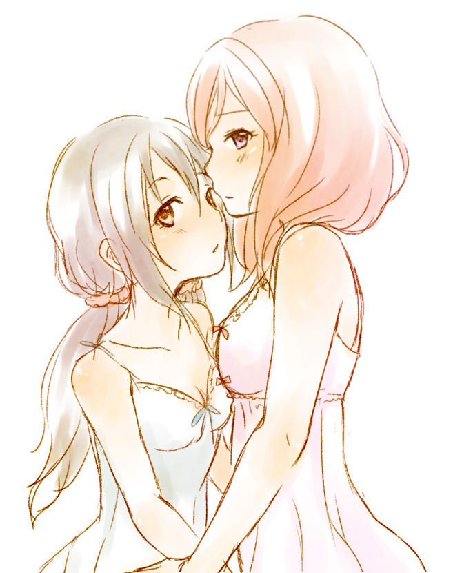 nishikino maki and yazawa nico (love live! and 1 more) drawn by hatomugi_(mugicha)