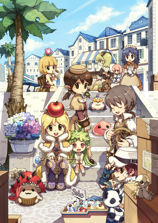 poring, acolyte, hunter, whitesmith, wizard, and 6 more (ragnarok online) drawn by tiv