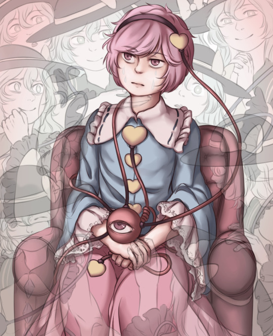 komeiji koishi and komeiji satori (touhou) drawn by mefomefo