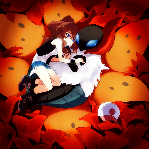 hilda and volcarona (pokemon and 1 more) drawn by gurung