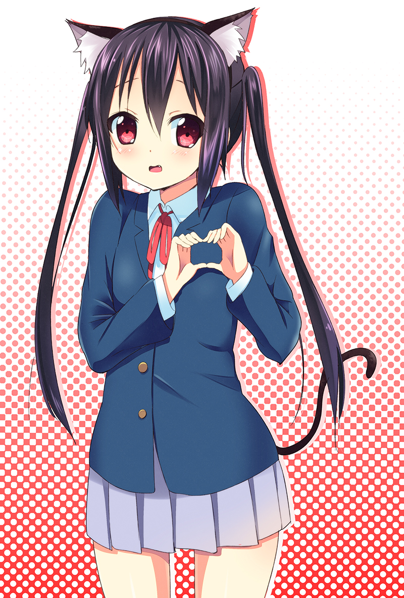 nakano azusa (k-on!) drawn by kurou_(quadruple_zero)