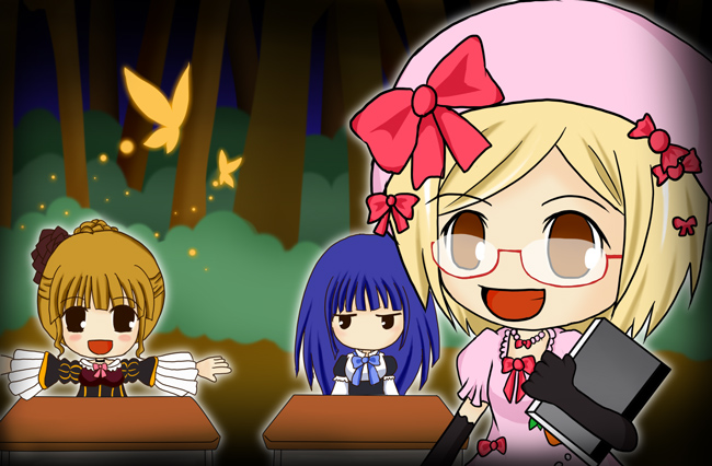 beatrice, frederica bernkastel, and lambdadelta (touhou and 2 more) drawn by nakamura_nano