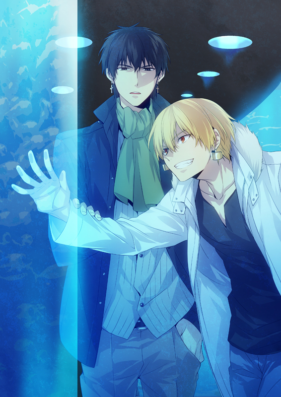kotomine kirei and gilgamesh (fate and 1 more) drawn by xia_(ryugo)