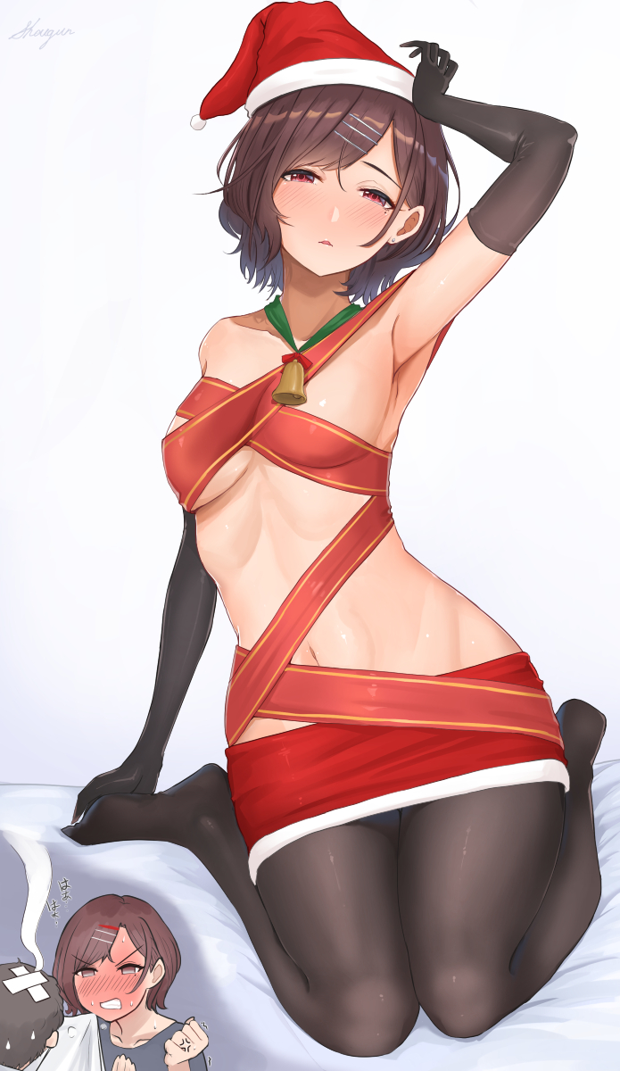 producer and higuchi madoka (idolmaster and 1 more) drawn by shougun_(chuckni1)