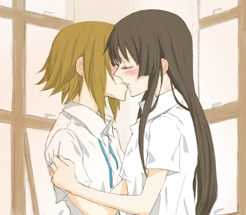 akiyama mio and tainaka ritsu (k-on!) drawn by gogono_pan'ya