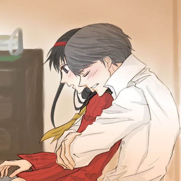 narukami yu and amagi yukiko (persona and 1 more) drawn by gogono_pan'ya