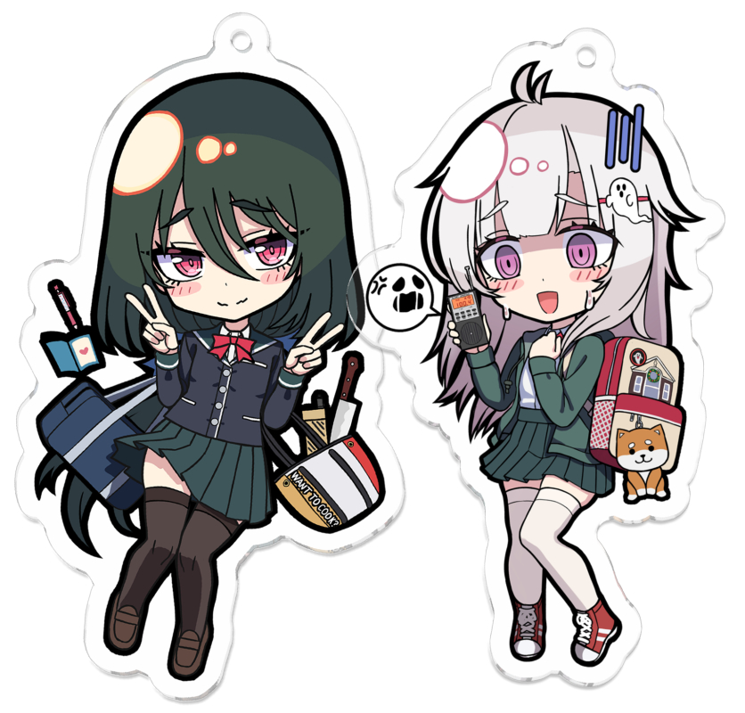 sayano and tsuki (original) drawn by yakob_labo