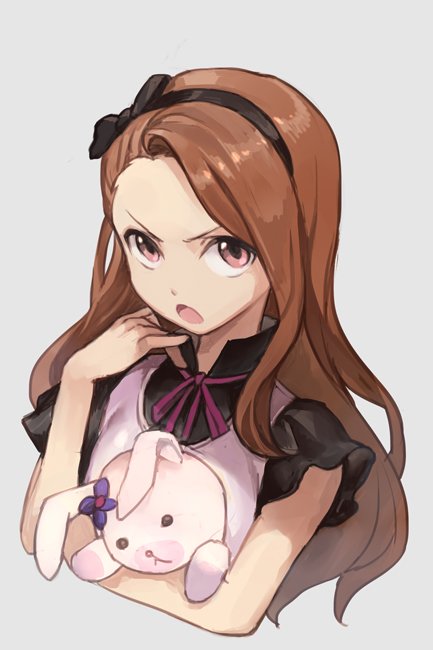 minase iori and usa-chan (idolmaster) drawn by hungry_clicker