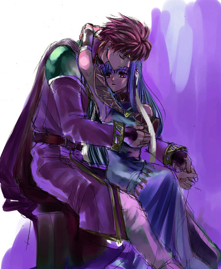 ninian and eliwood (fire emblem and 1 more) drawn by cross-empire