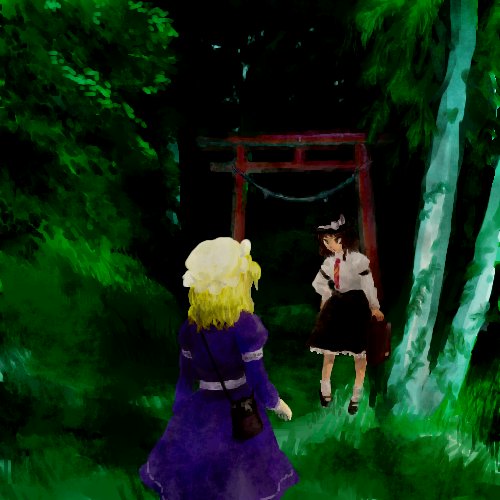 usami renko and maribel hearn (touhou and 1 more) drawn by kinosaki