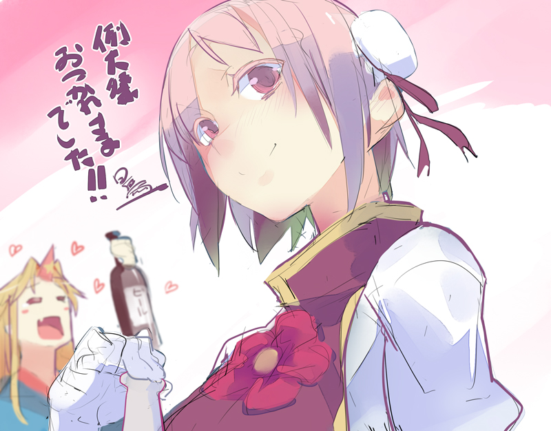 hoshiguma yuugi and ibaraki kasen (touhou) drawn by hidori_(hibi_toridori)