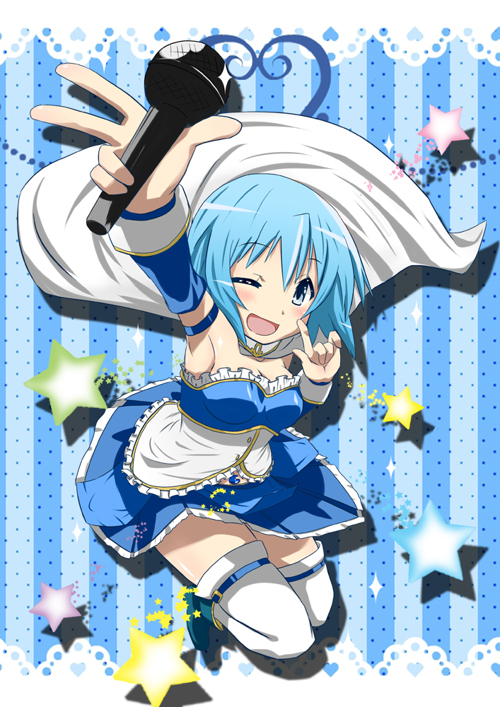 miki sayaka (mahou shoujo madoka magica and 2 more) drawn by yokoshima_(euphoria)