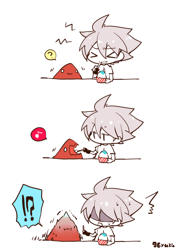ragna the bloodedge and dead spike (blazblue) drawn by kuro_yuzu