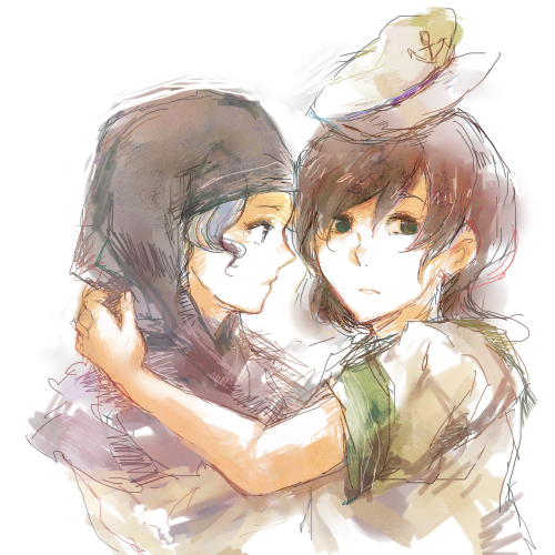 murasa minamitsu and kumoi ichirin (touhou) drawn by shiontaso