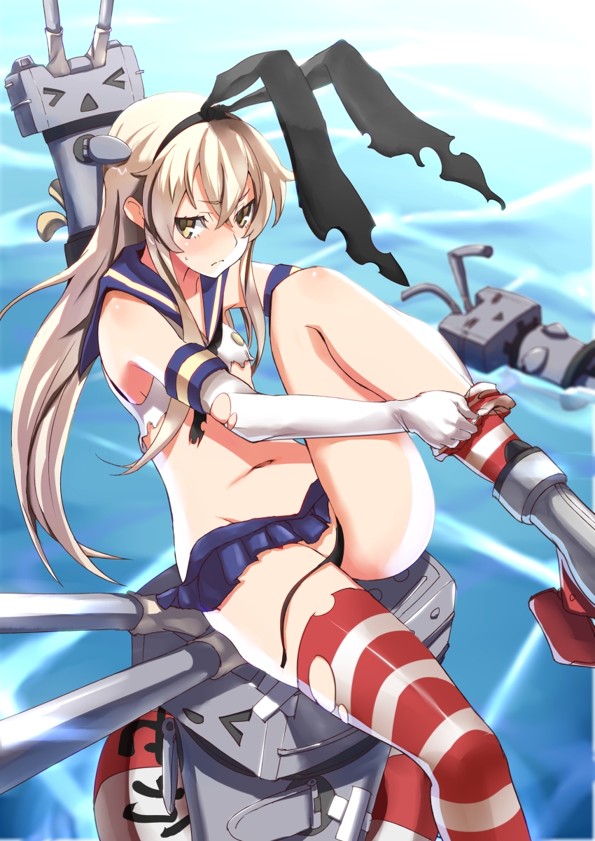 shimakaze and rensouhou-chan (kantai collection) drawn by tsuuhan